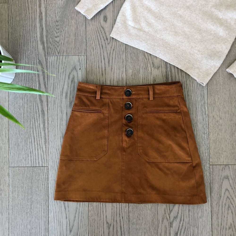 ZARA Faux Leather skirt | XS | EUC